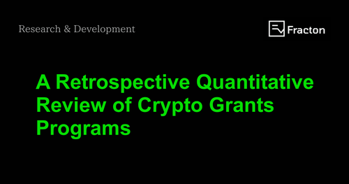 A Retrospective Quantitative Review of Crypto Grants Programs